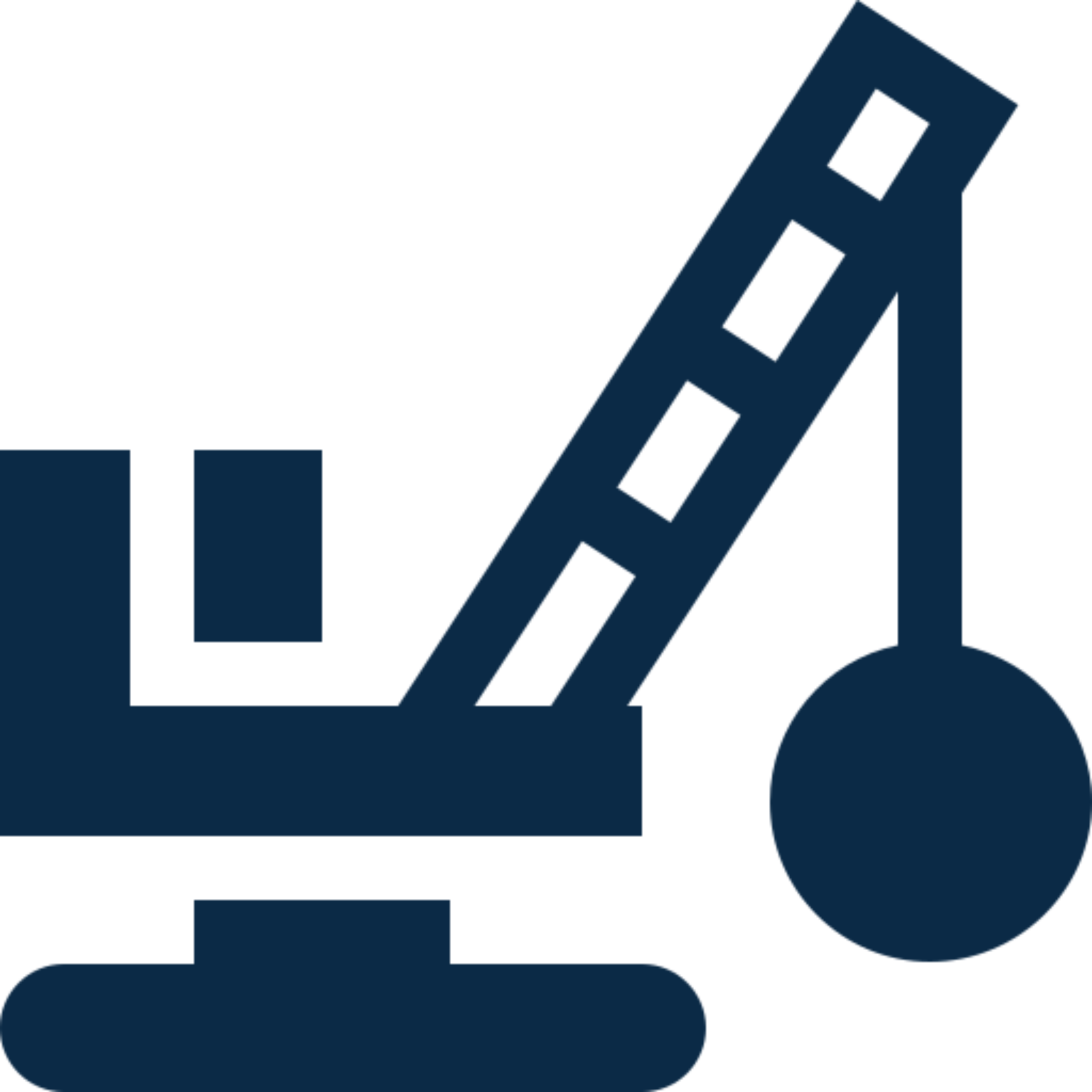 Wrecking ball crane icon on black background.
