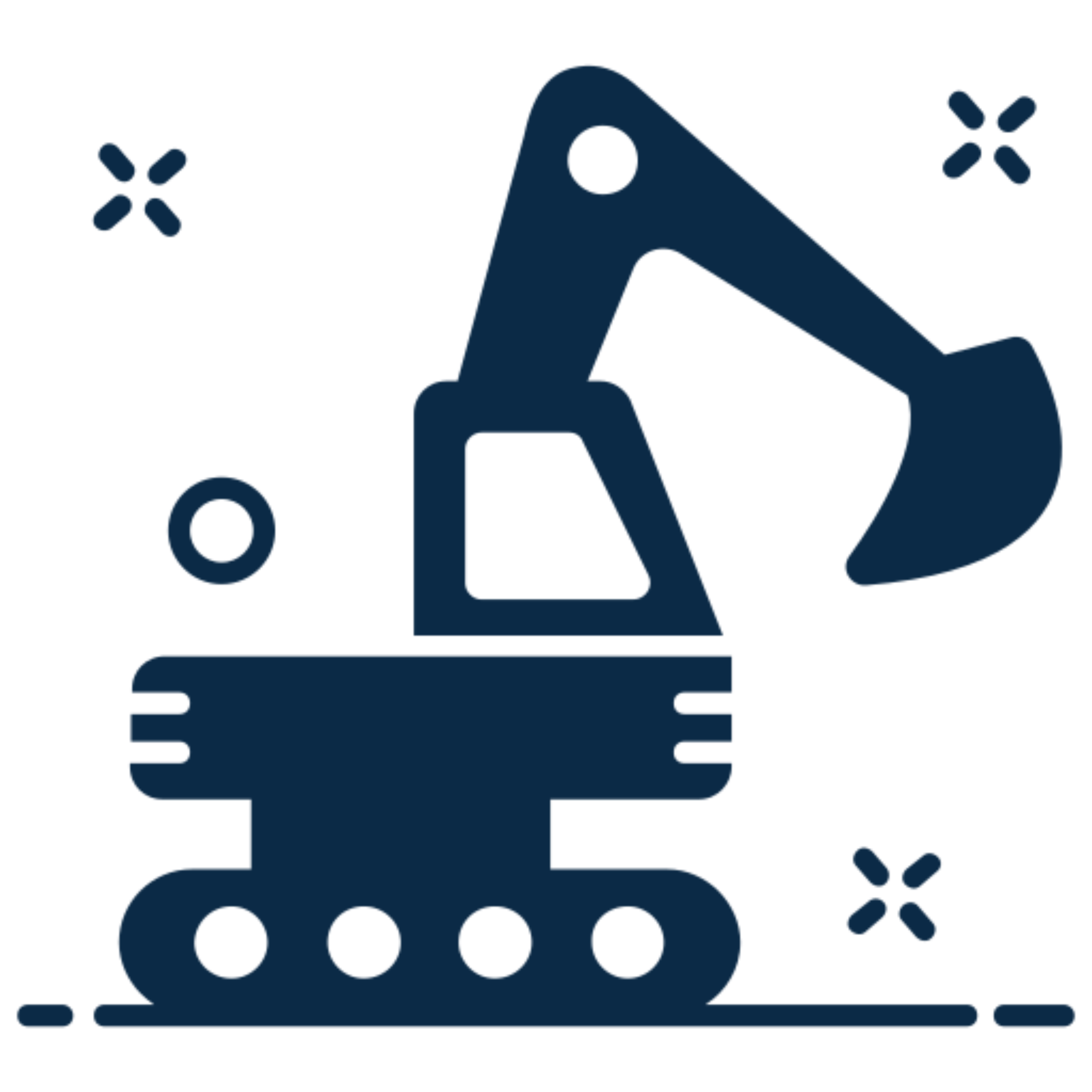 Illustration of a construction excavator silhouette.